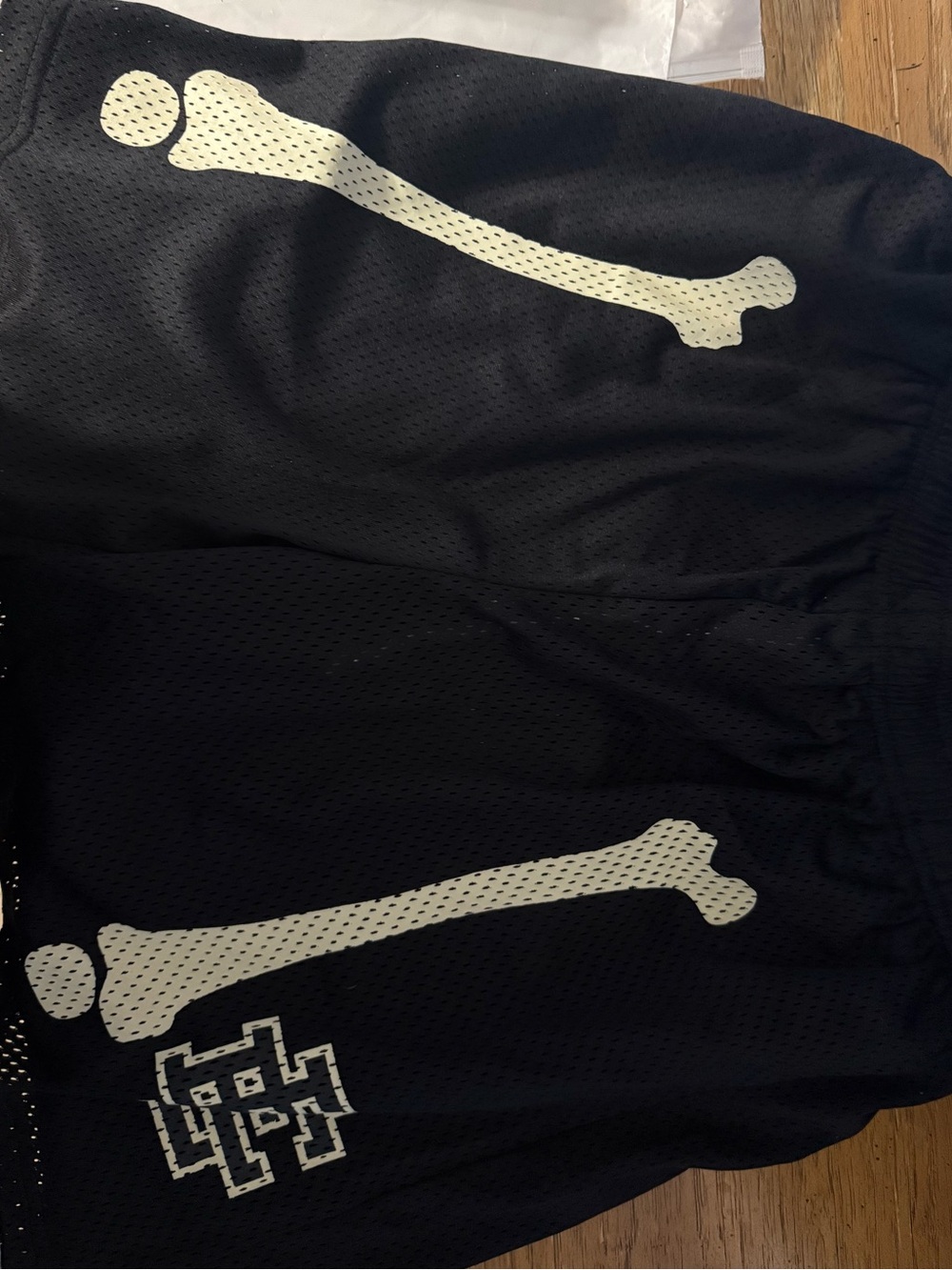 Eric Emanuel Black Shorts with Pink Logo Packaging